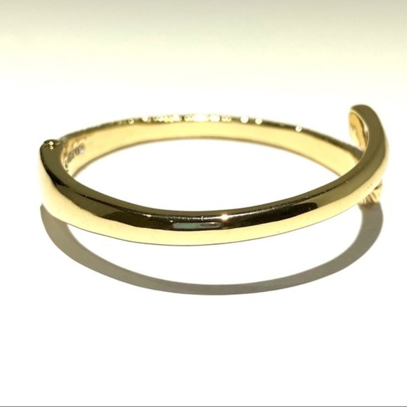 Vintage Napier Marked Gold Toned Wedding Bridesmaid Jewelry Bracelet Bangle - Picture 4 of 6